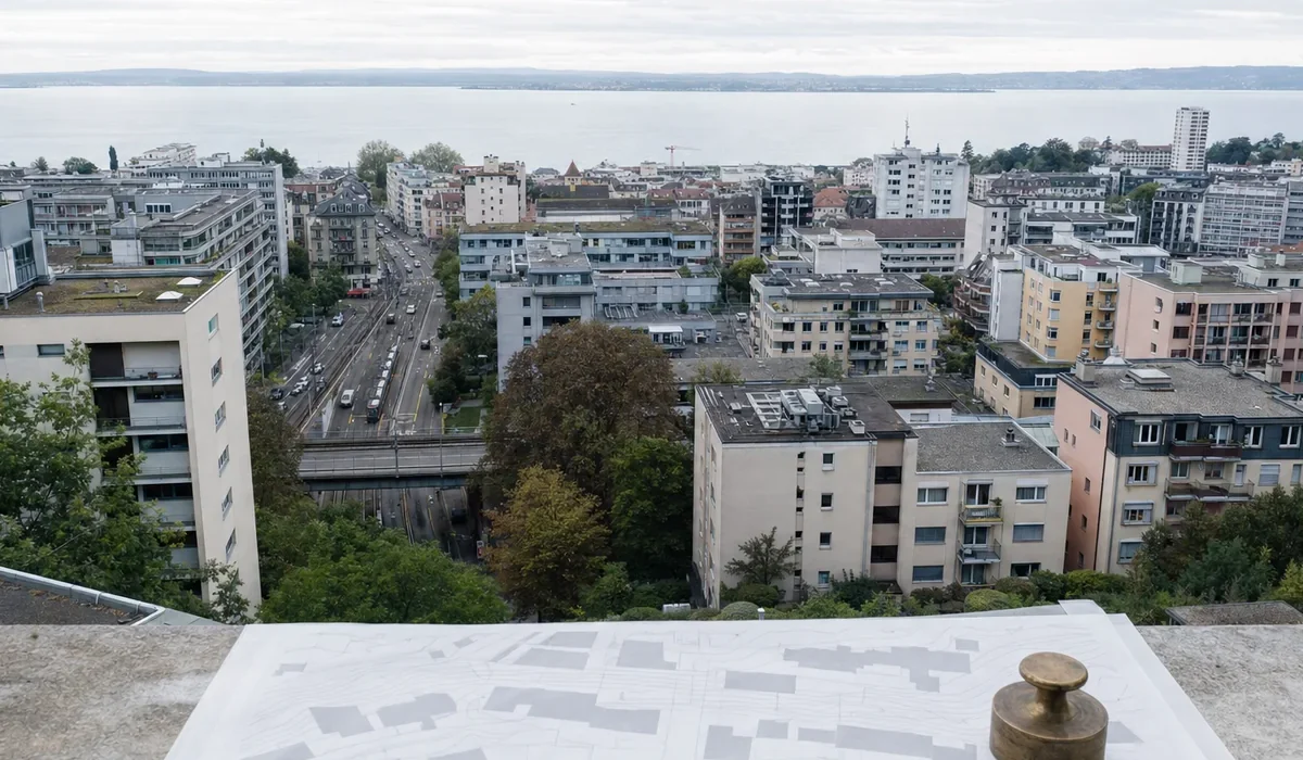 Tissu résidentiel suisse analysé depuis une table de recherche