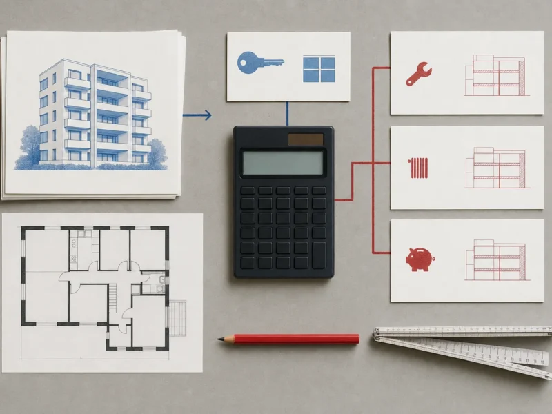 Calculateur et pièces d’un dossier de rendement locatif